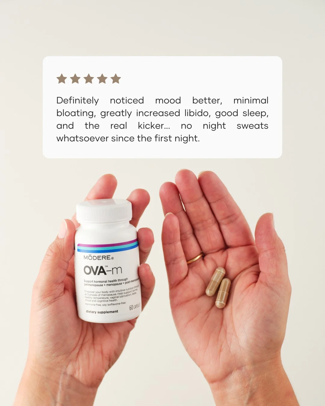 Modere Ova-M Australia | Menopause Supplement 60 Capsules - Image 2 - Shop Shaklee Australia Modere Ova-M Australia | Menopause Supplement 60 Capsules - Image 2